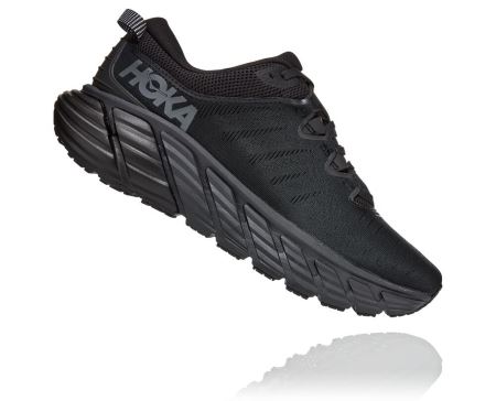 Hoka Gaviota 3 Road - Sapatos Ortopédicos Homem Pretas / Pretas | PT-x2EYmQF